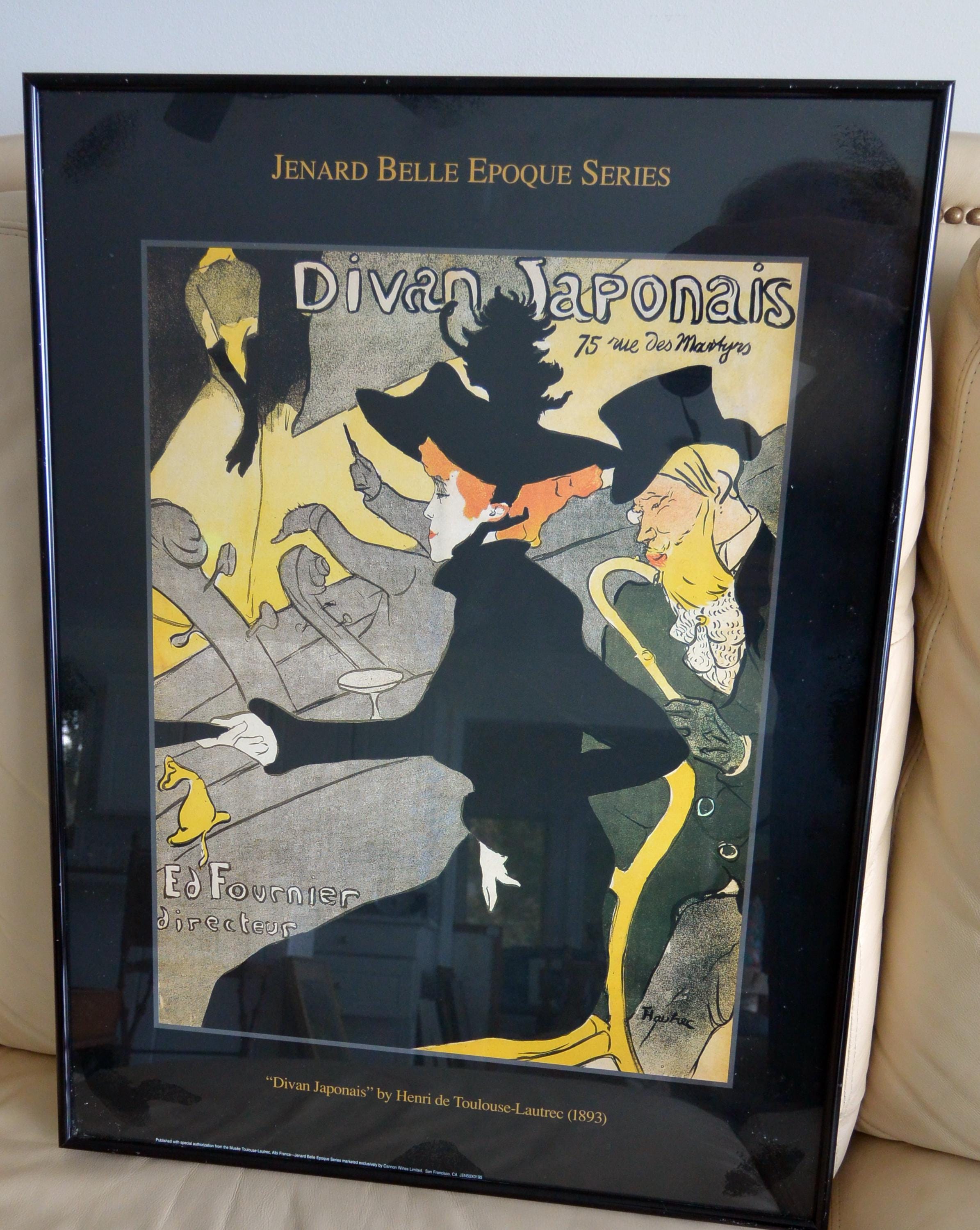 Toulouse Lautrec Lithograph: Divan Japonais Framed, Limited Ed
