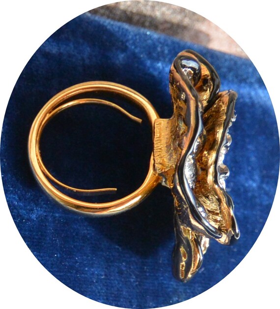 SALE! Kenneth J Lane Floral Ring - UNUSED - Adjus… - image 4