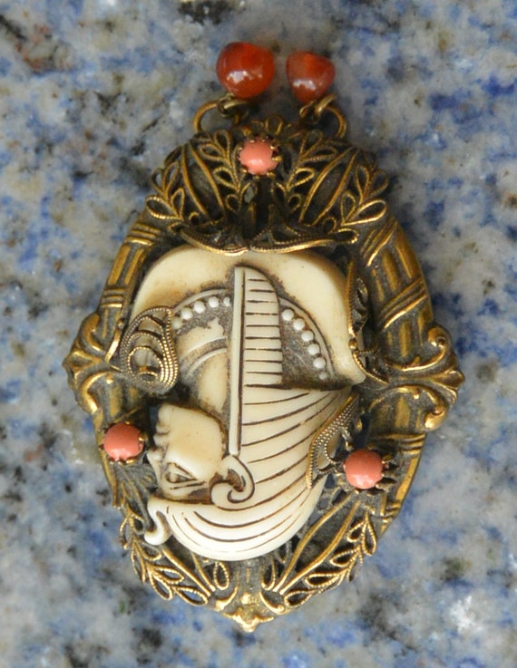 SALE! Selro Selini Pharaoh Brooch - Egyptian Phar… - image 8