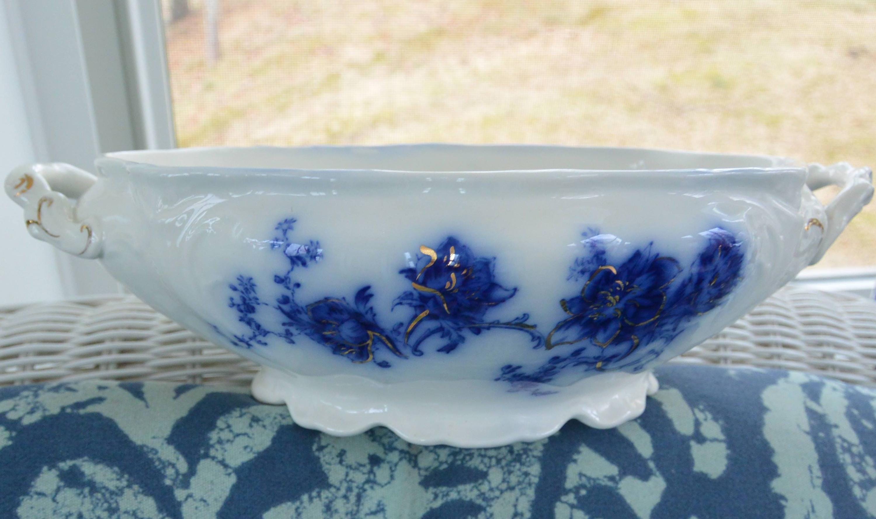 SALE! Johnson Brothers Handled Serving Bowl - Neapolitan