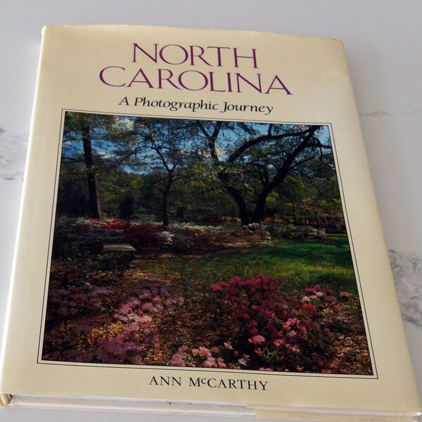 SALE! Book, North Carolina, A Photographic Journey - Ann McCarthy, Hardcover, Beautiful Photos, Great Gift - Vintage- Rare, Fabulous!