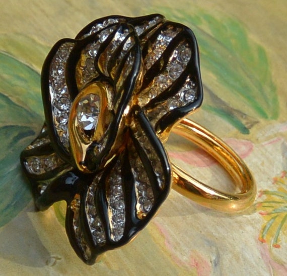 SALE! Kenneth J Lane Floral Ring - UNUSED - Adjus… - image 10