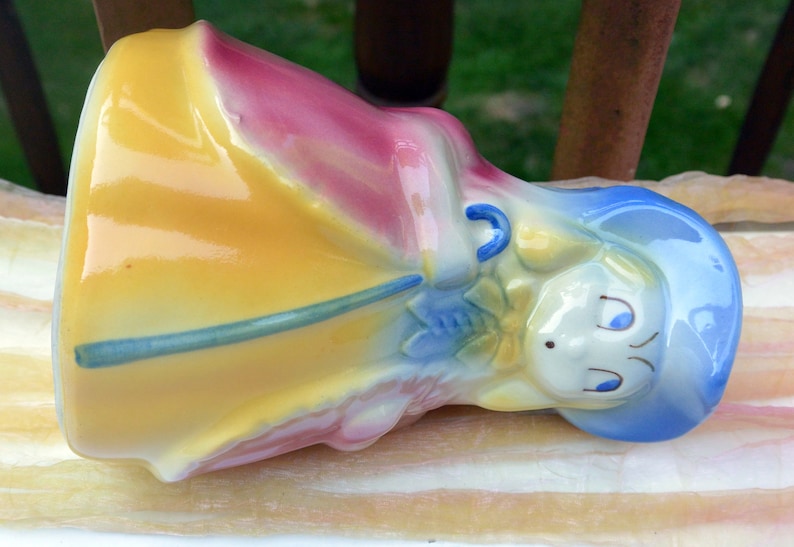 Lower Shipping Colorful Vintage SALE!Shawnee Bo Peep Pitcher Hallmarked Fabulous! Made USA