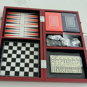 ¡OFERTA! Juego de multijuegos - SIN USAR - Tablero de madera, caja original, diversión de verano, regalo ideal - Vintage - ¡Raro, fabuloso!