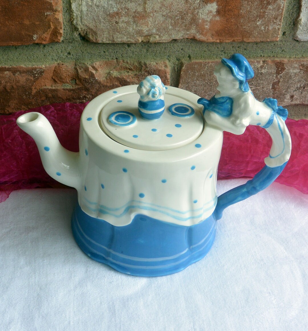 VENTE Dept 56 Teapot Porcelaine bleue et blanche Tea Etsy France