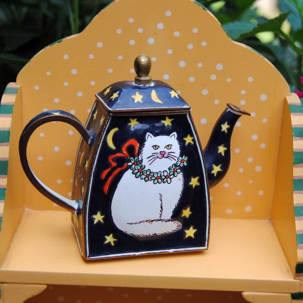 Vintage Cat Teapot -  CAT PERSIAN - Kelvin Chen Style, Holiday -1990 to 1994 -  Amazing !