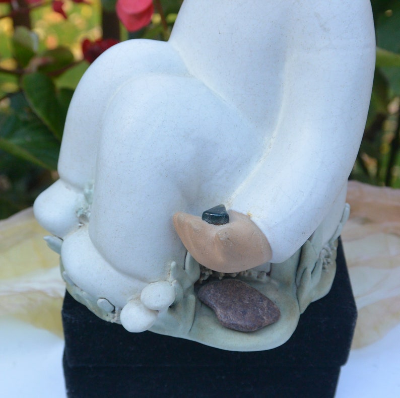Rare Fabulous! Vintage Signed Great Face Elaine Carlock Boy Hand Potted Clay