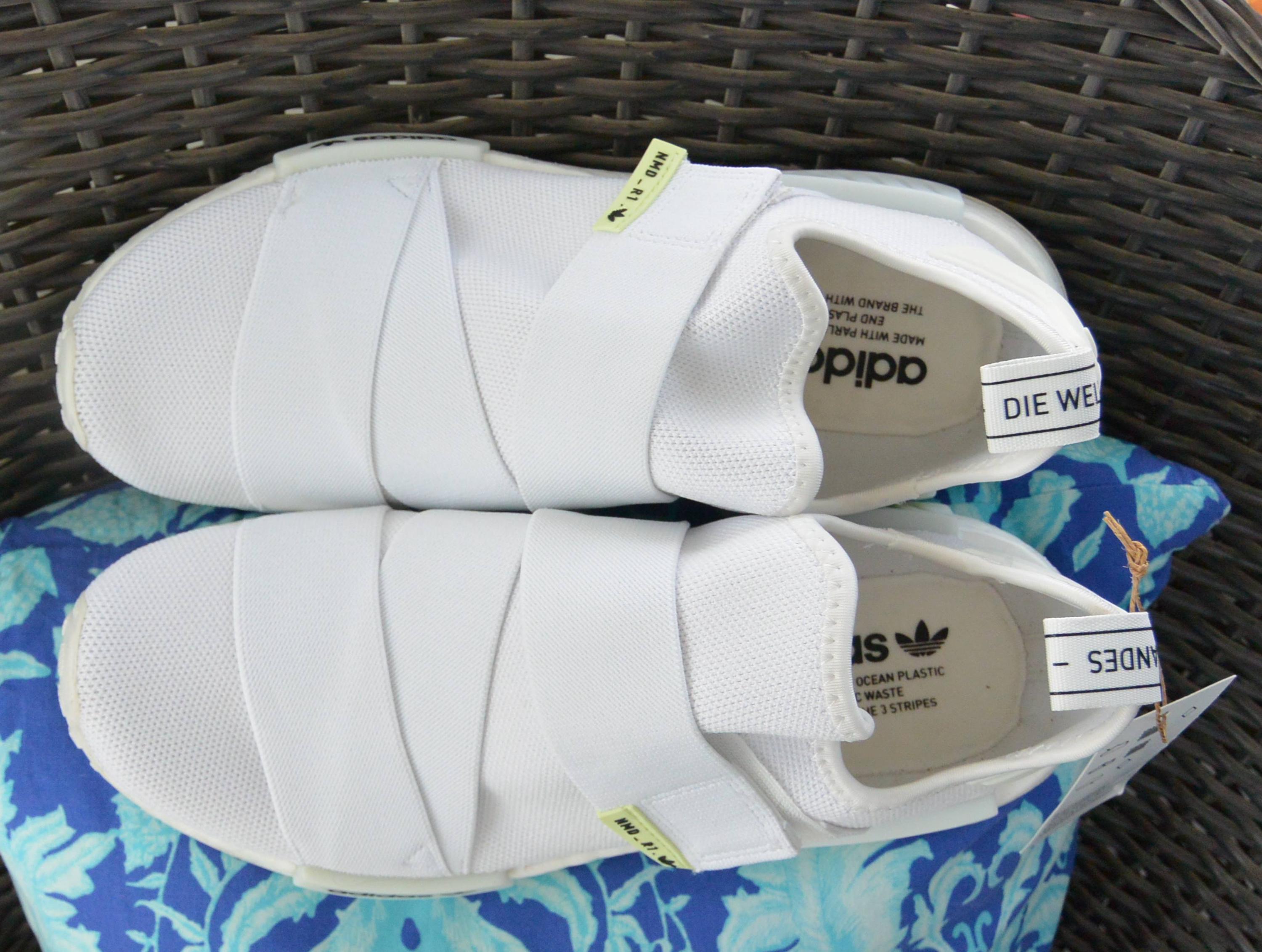 adidas gazelle silver green womens adidas Nmd R1 Cloud White Acid Red (Women's) main image 0