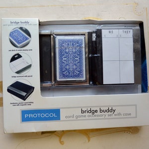 VERKOOP! Bridge Buddy-kaartenset - ONGEBRUIKT - in doos, bridgespelers, geweldig cadeau - vintage - zeldzaam, fantastisch!
