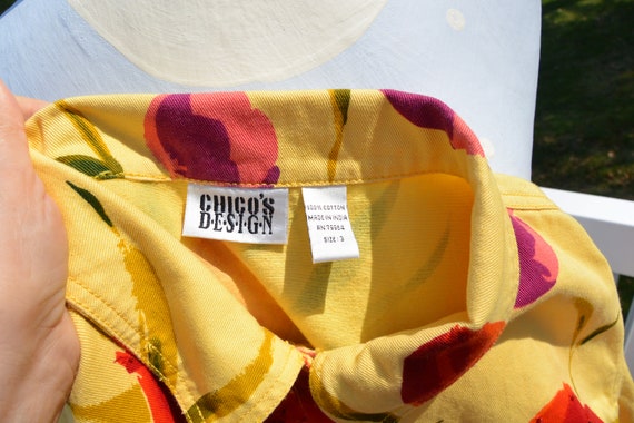 SALE! Chico's Woman's Jacket - Yellow/Red Floral,… - image 4