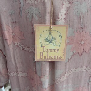 Tommy Bahama Silk Camp Shirt: UNUSEDE, Tag, Happy Hula Days, Men's L Vintage, SALE! image 8
