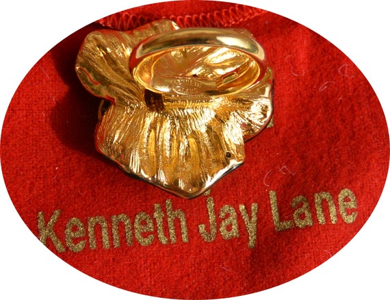 SALE! Kenneth J Lane Floral Ring - UNUSED - Adjus… - image 6
