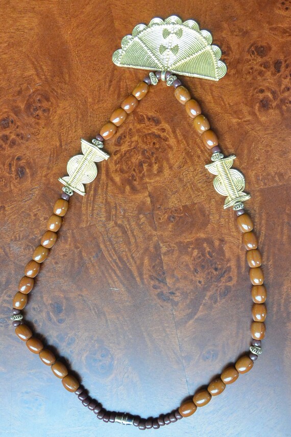 SALE! Ivory Coast Necklace- Hand Made African Bea… - image 8