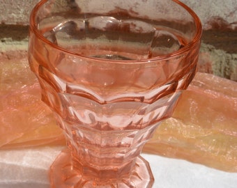 SALE! Tea Room Tumbler, Indiana Glass - Ribbed, Pink Depression Glass,  Great Gift -  Vintage - Very Rare, Fabulous!