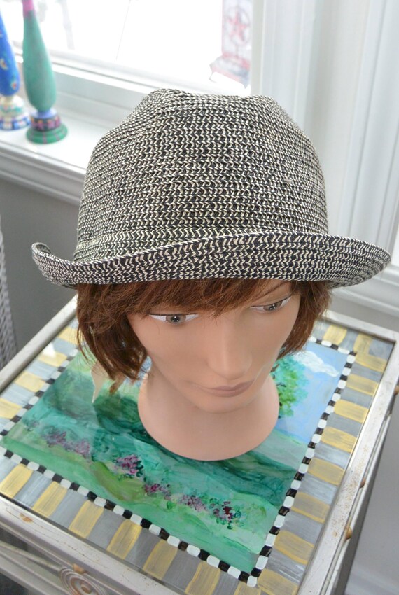 Black and White Designer Fedora Hat Bruno Capelo Men main image 4