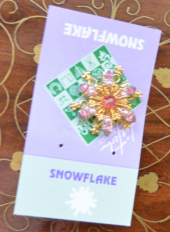 SALE! Liztech Snowflake Tack Pin -  UNUSED - Sign… - image 7