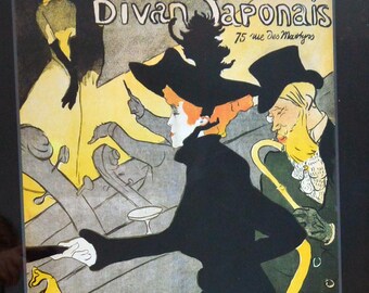 Toulouse Lautrec Lithograph: Divan Japonais Framed, Limited Ed