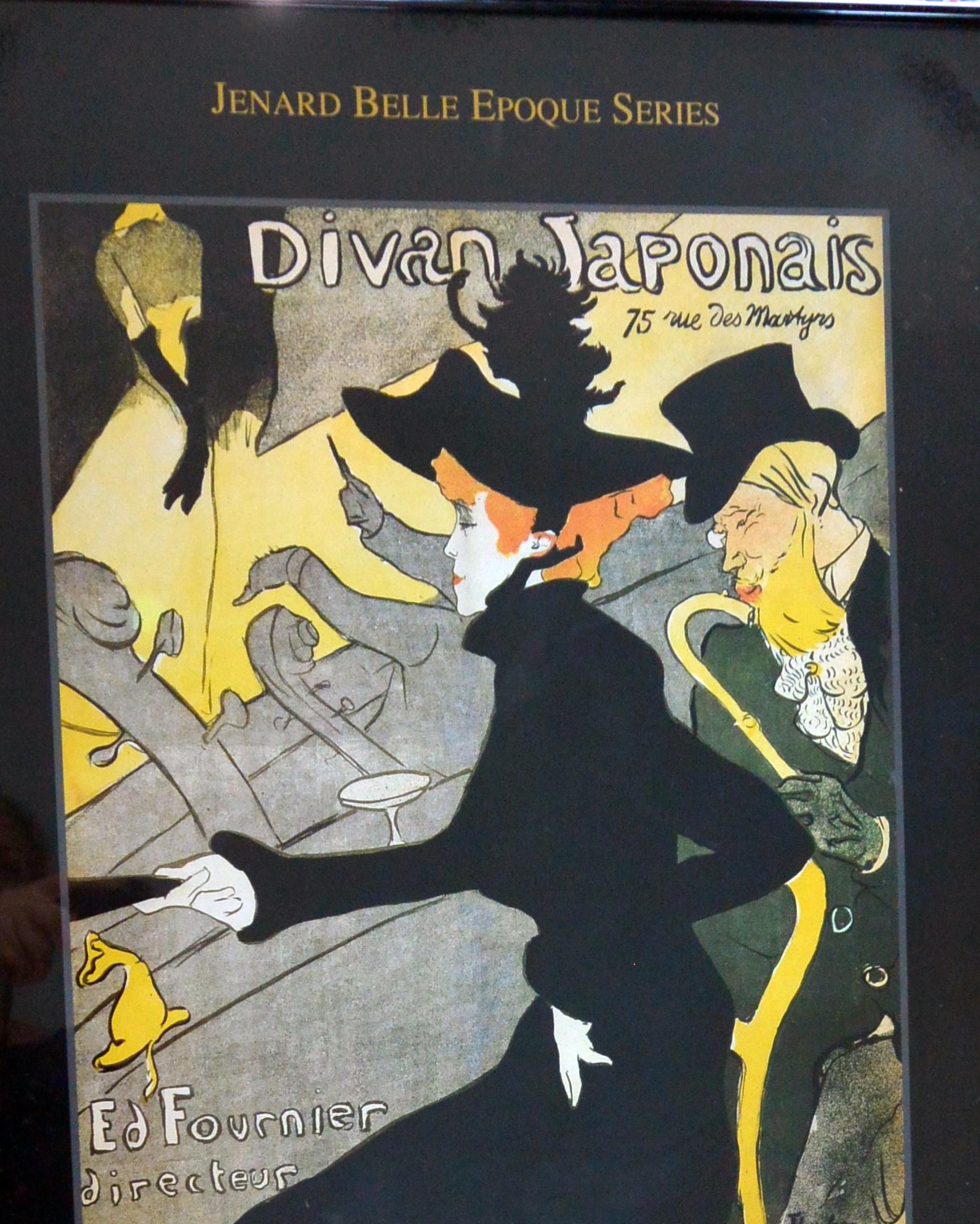 Toulouse Lautrec Lithograph: Divan Japonais Framed, Limited Ed