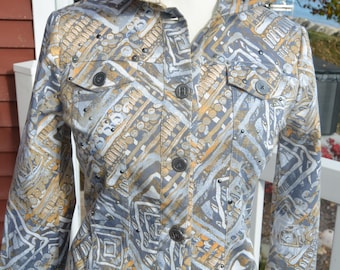 St. John New Jacket  UNUSED, St John Sport, Multi Colors, US Size  S, Vintage, Great Condition, SALE!