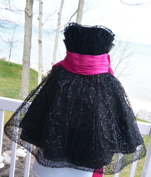 SALE! Betsey Johnson Dress - UNUSED - Black/Pink, 