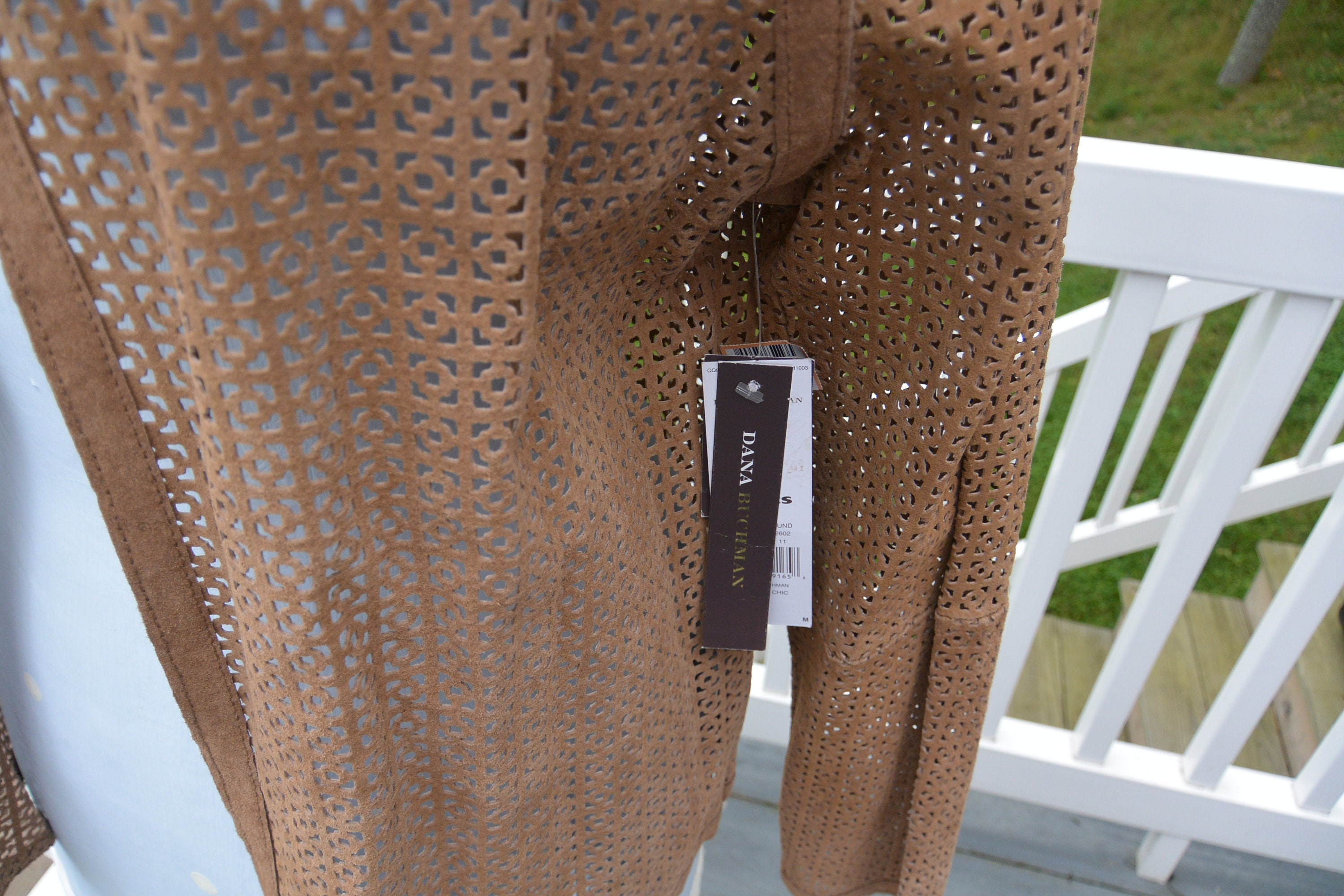 SALE! Dana Buchman Jacket - UNUSED - Open Brown Leather, All