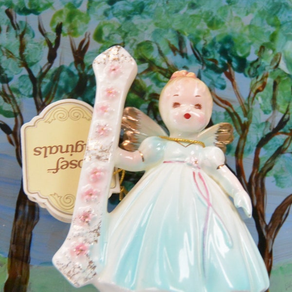 SALE! Original Joseph Angel -UNUSED - Birth/Anniversary, Cake Topper/Decor, Tags, Hand Painted Porcelain, Great Gift - Vintage - Fabulous!