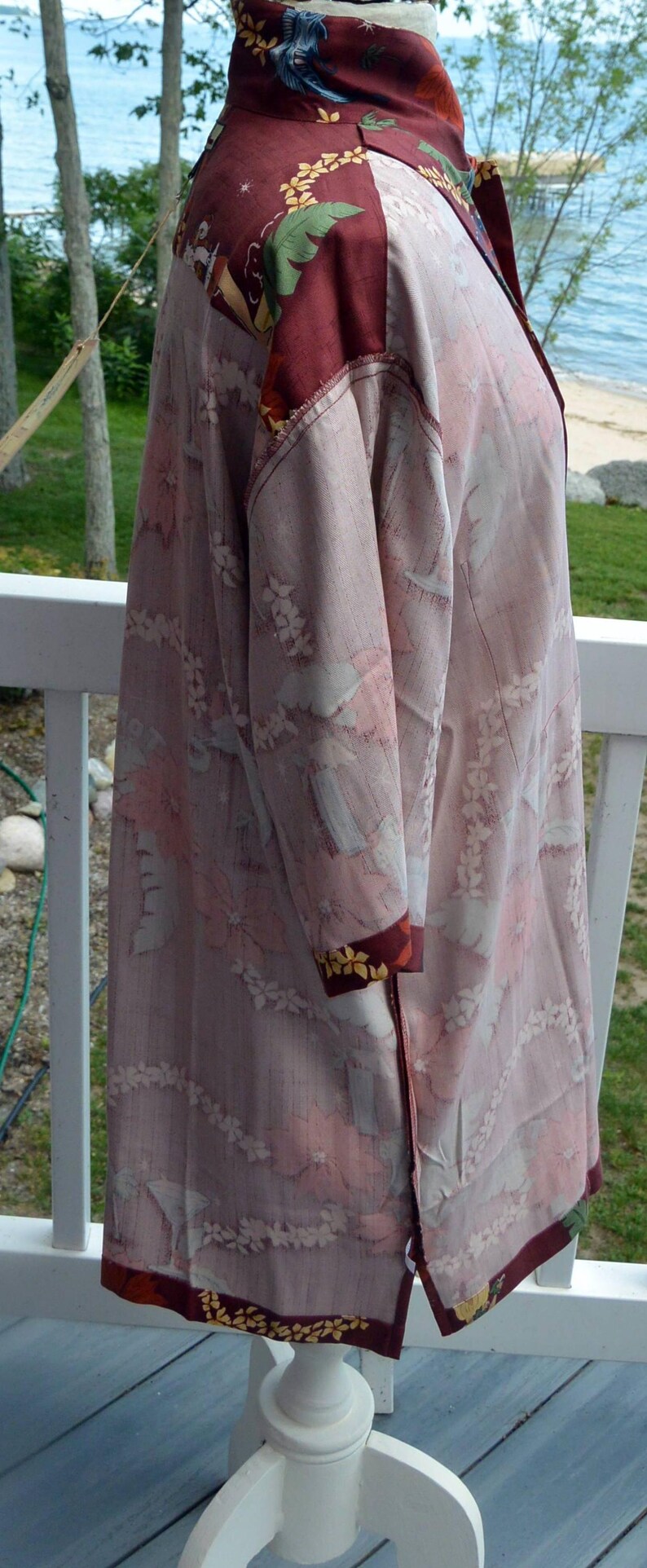 Tommy Bahama Silk Camp Shirt: UNUSEDE, Tag, Happy Hula Days, Men's L Vintage, SALE! image 17
