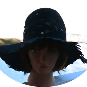 SALE Henry Pollak Hat 100% Wool, Belvadere, Open Design Crown, Elegant Edge, Great Gift Vintage Rare, Fabulous image 10