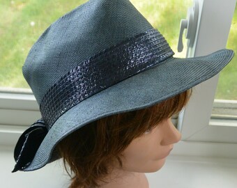 Jennifer Moore Black Wool Cloche Hat - US Made Millinery  display picture 3