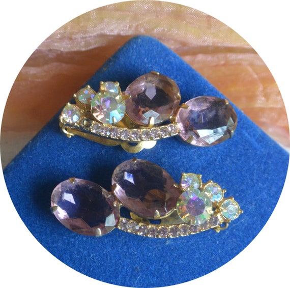 SALE! Juliana D&E Earrings - Lavender Cabochons, … - image 1