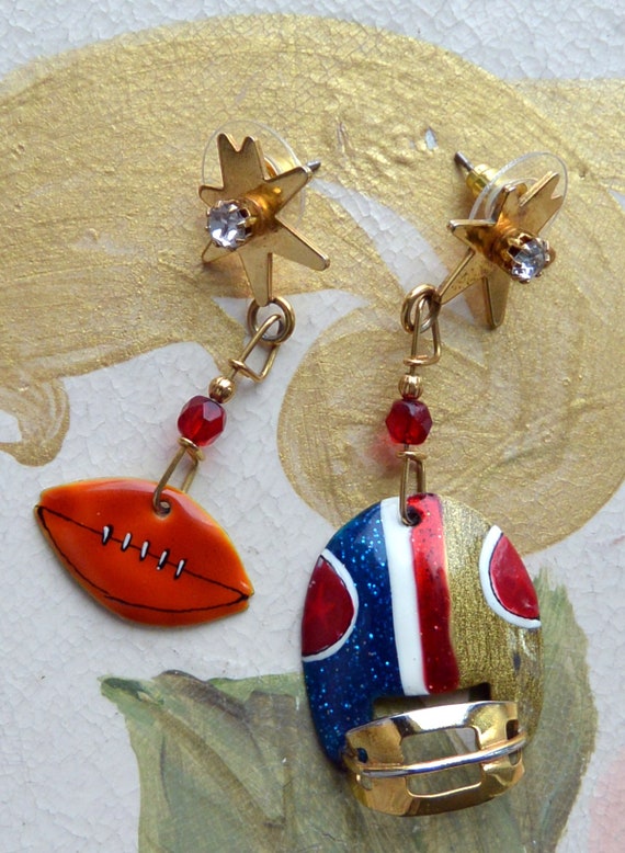 Lunch at the Ritz Earrings - Signed, Football The… - image 4