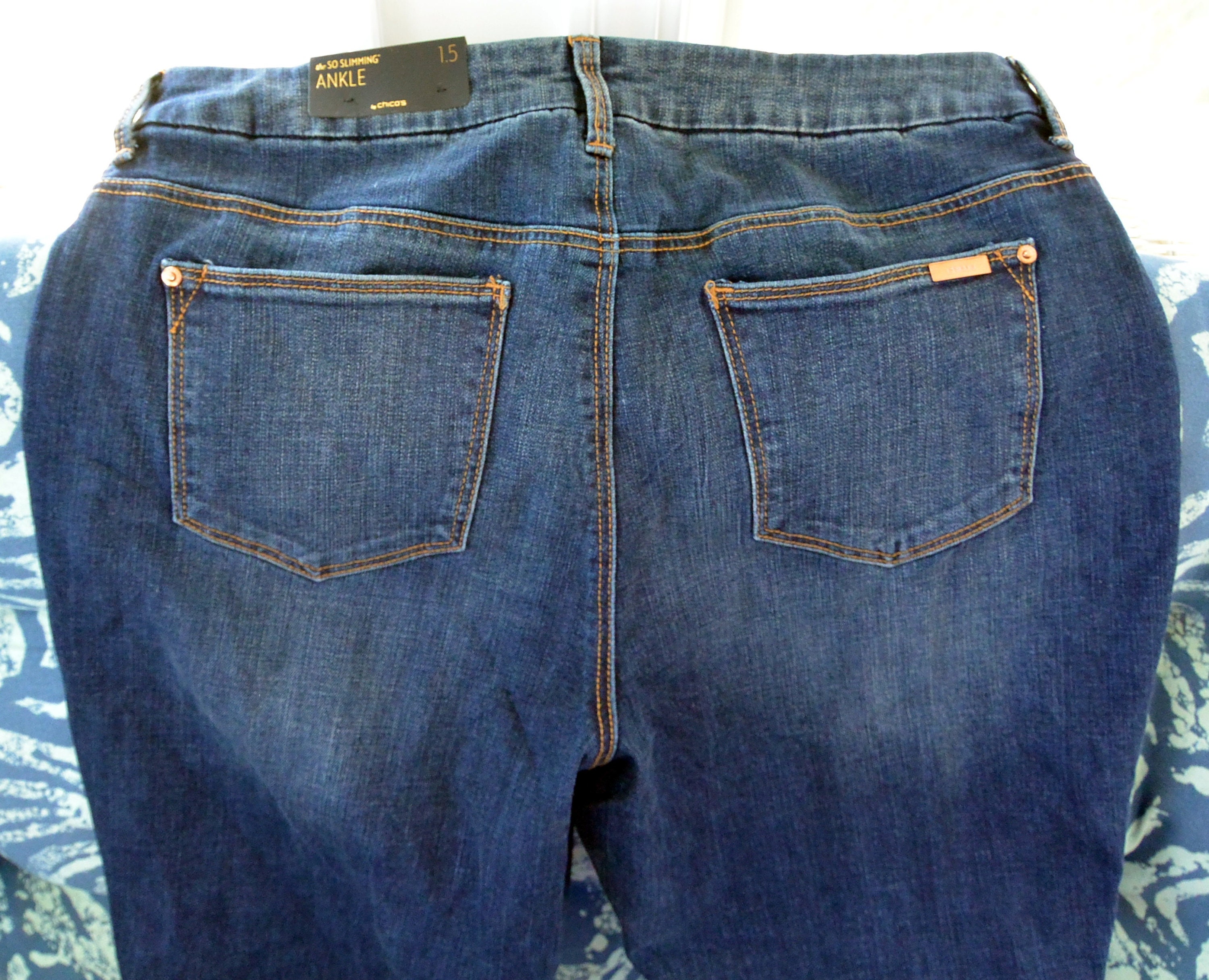 【送料&関税込】ChloAC Jeans With Mini Pockets Women's Elastic Waist Boyfriend Jeans,Cargo Pocket Zipper