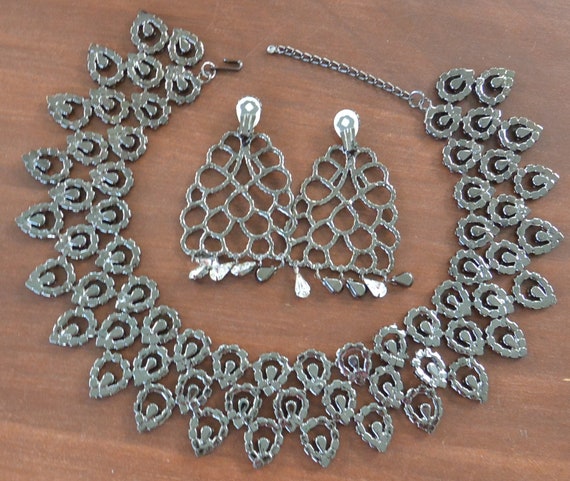 Sale! KJL Diamante Necklace/Earrings Set - UNUSED… - image 2