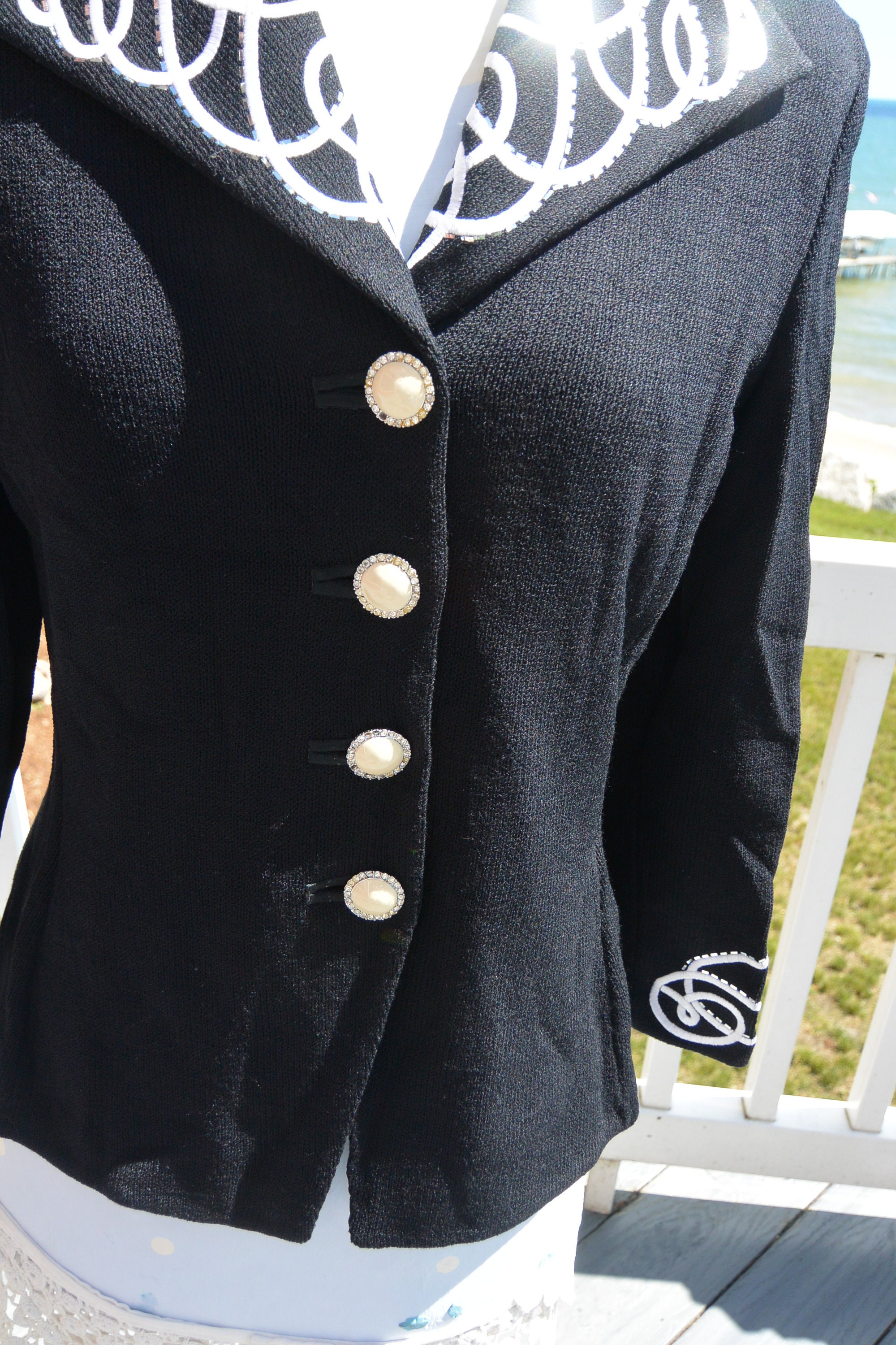 St John Knit Jacket - UNUSED - Evening by Marie Gray, Elegant