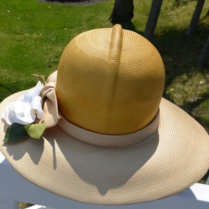 Chapeau Vintage Adolofo II New York - 100% Laine Rose - Taille Unique - Occasion Excellent état