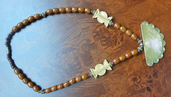 SALE! Ivory Coast Necklace- Hand Made African Bea… - image 5