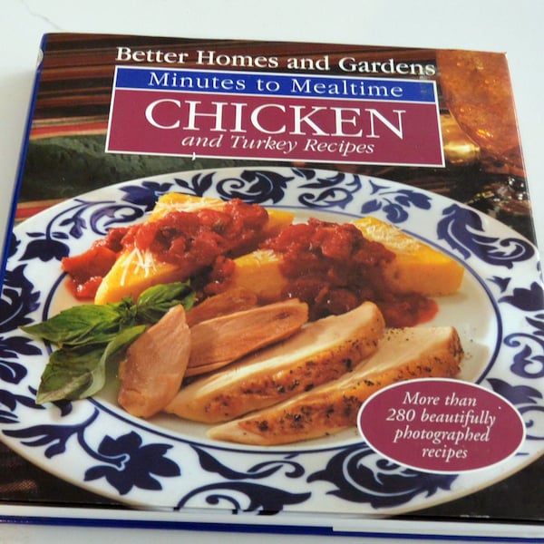 SALE! Better Homes & Garden Cookbook  -Minutes to Mealtime Chicken/Turkey Recipes -Great Gift -  Vintage - Rare,  Fabulous!