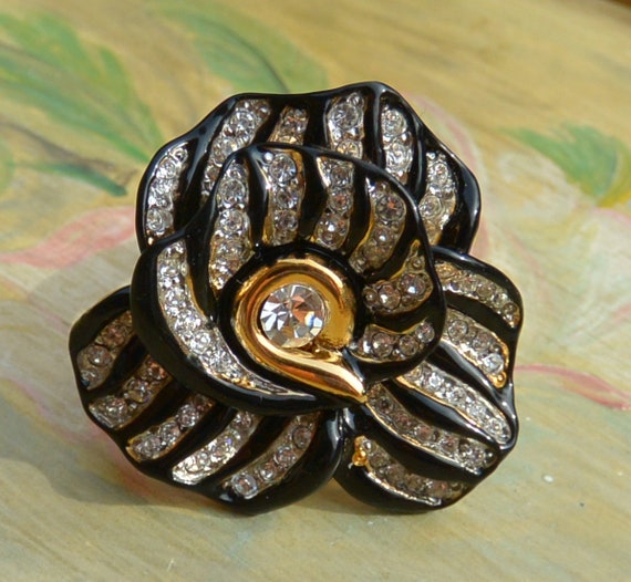 SALE! Kenneth J Lane Floral Ring - UNUSED - Adjus… - image 5