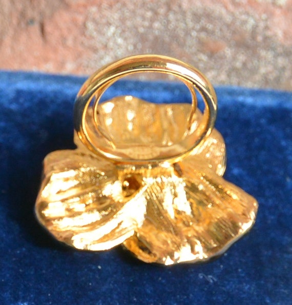 SALE! Kenneth J Lane Floral Ring - UNUSED - Adjus… - image 9