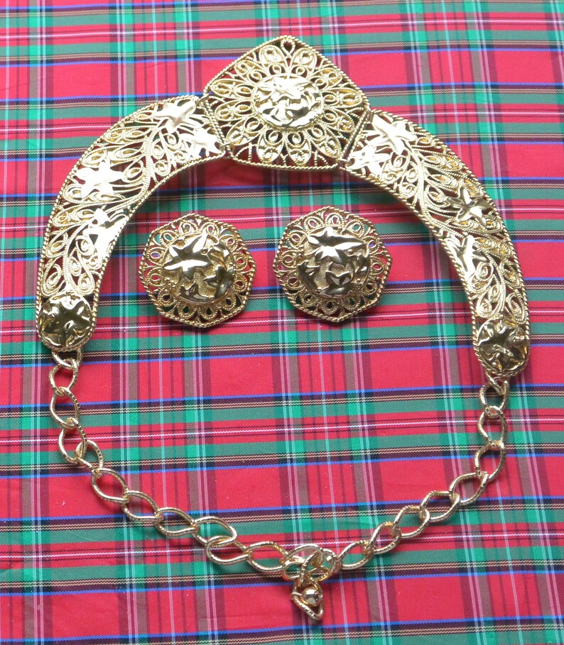 Jose Barrera Set Fabulous! Necklace Earrings Spanish Collection Vintage