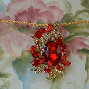 VERKAUF! KJL Glam Halskette - Signiert, Mogul Viktorianischer Barock, funkelnde facettierte 3D Cabs, Urlaub/Alltag, tolles Geschenk - Vintage - Fabelhaft!