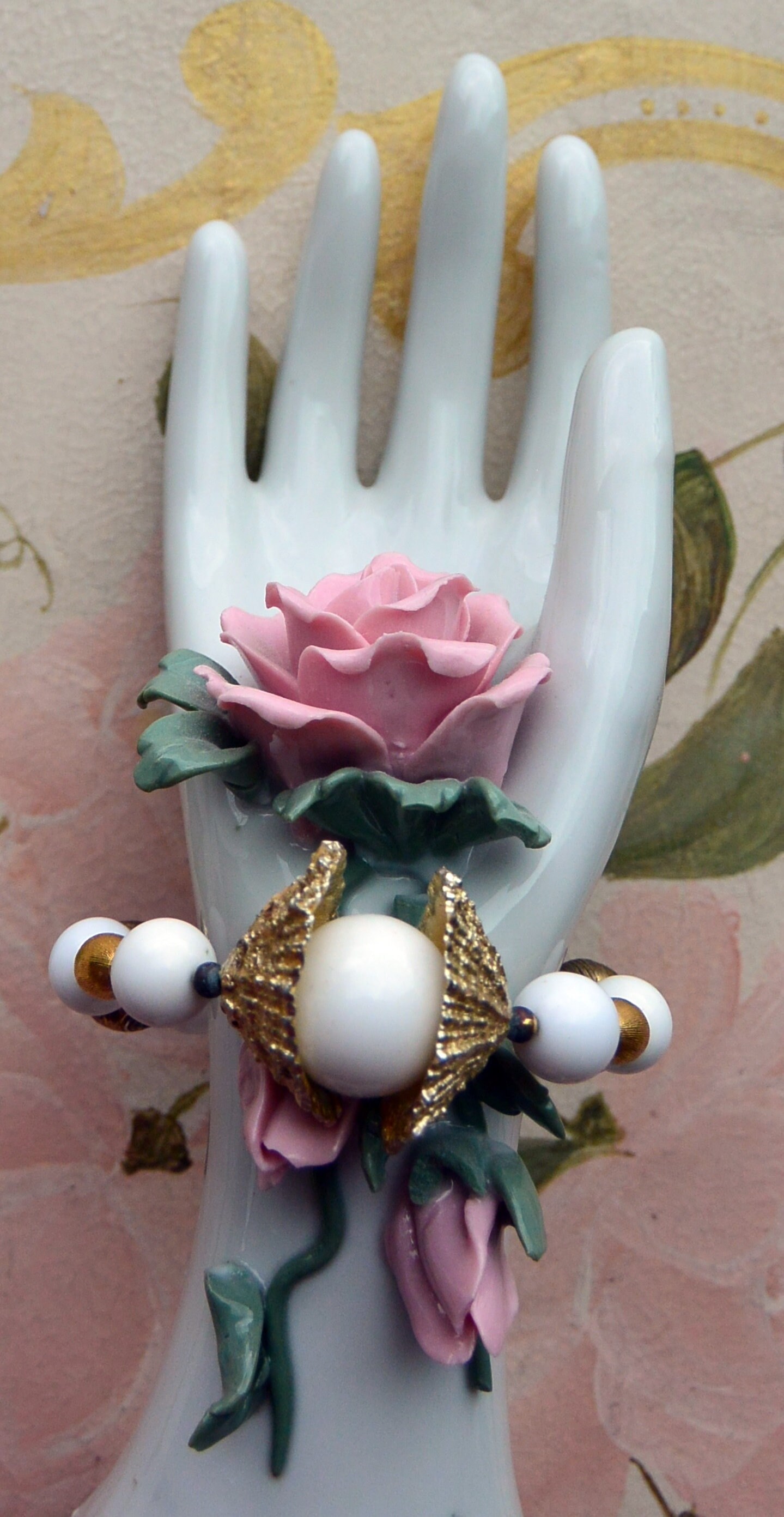 SALE! Miriam Haskell Bracelet - Signed, 3-D, Coil, Mod