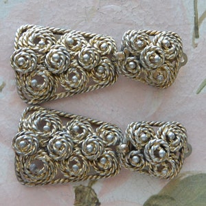 Elsa Schiaparelli Earrings - Signed, 3-D Architectural Design, Clip, Great Gift - Vintage - Very Rare, Fabulous!