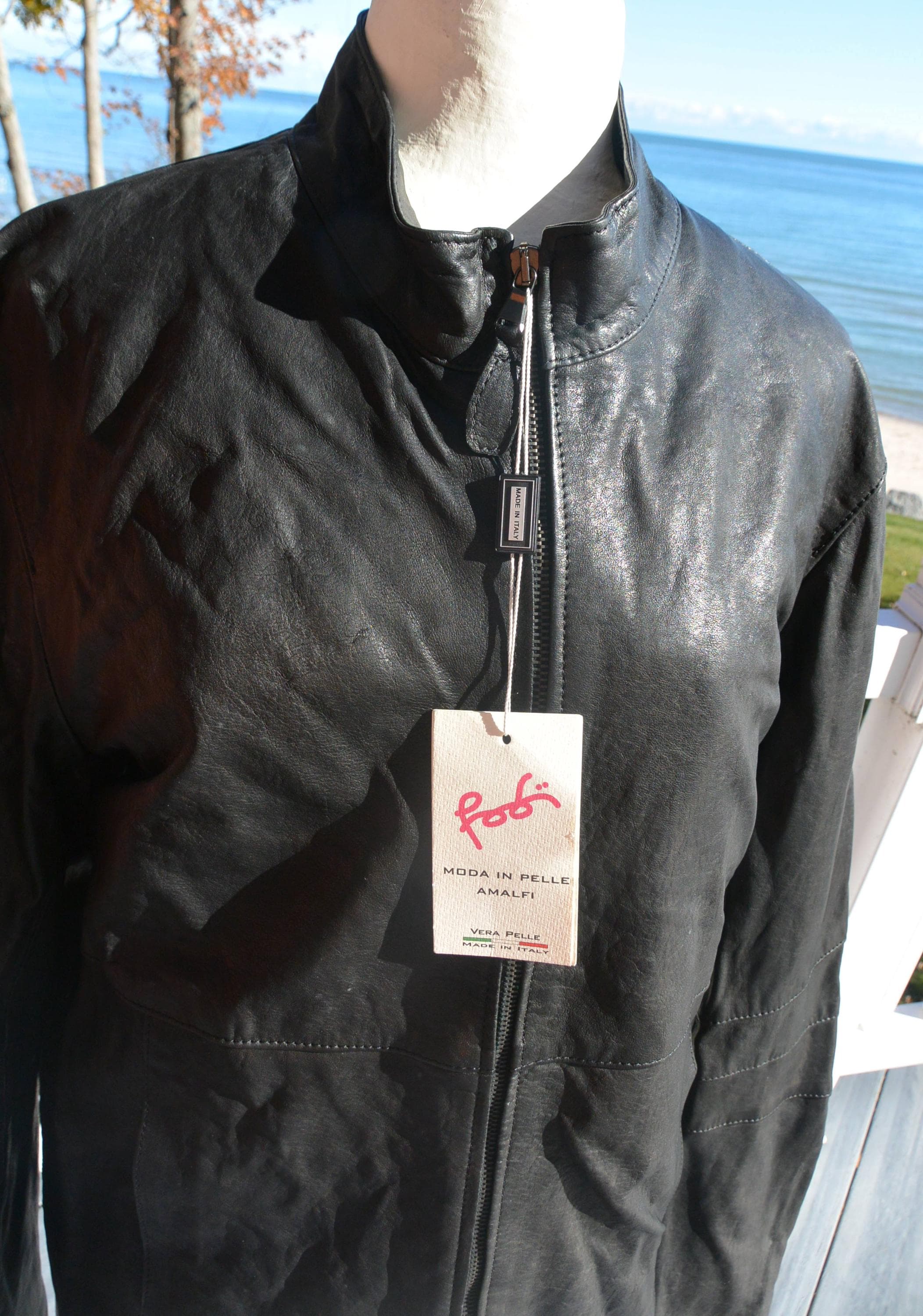 Vera Pelle Leather Jacket - Etsy