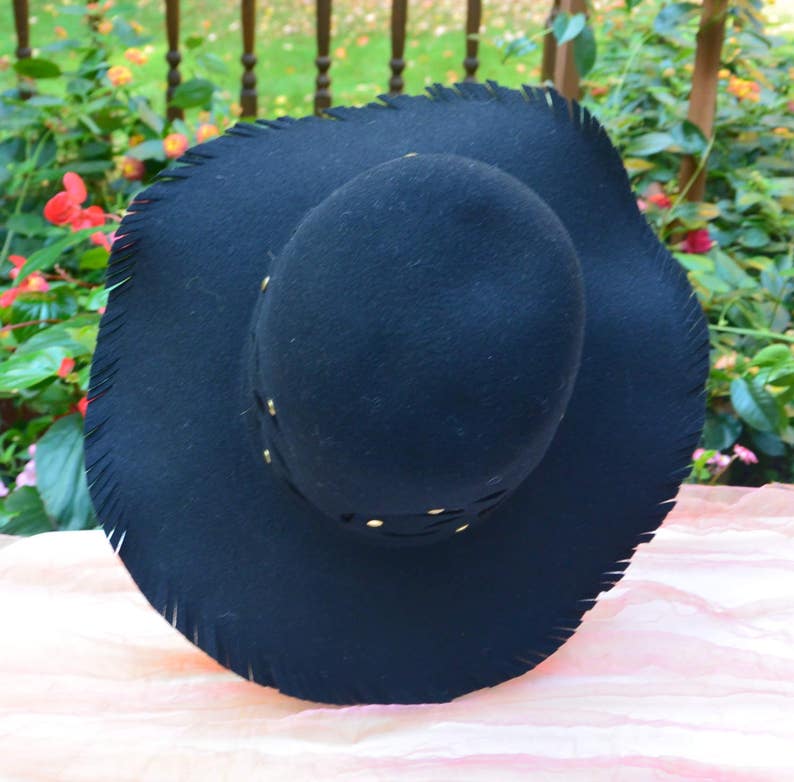 SALE Henry Pollak Hat 100% Wool, Belvadere, Open Design Crown, Elegant Edge, Great Gift Vintage Rare, Fabulous image 4