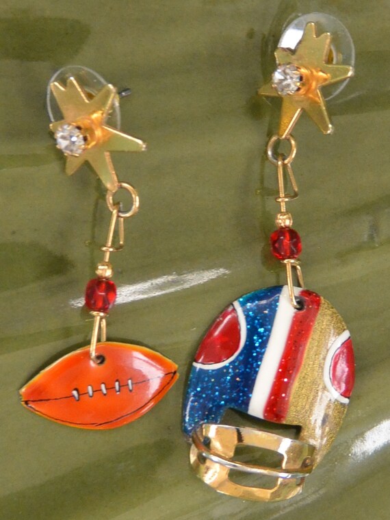 Lunch at the Ritz Earrings - Signed, Football The… - image 3