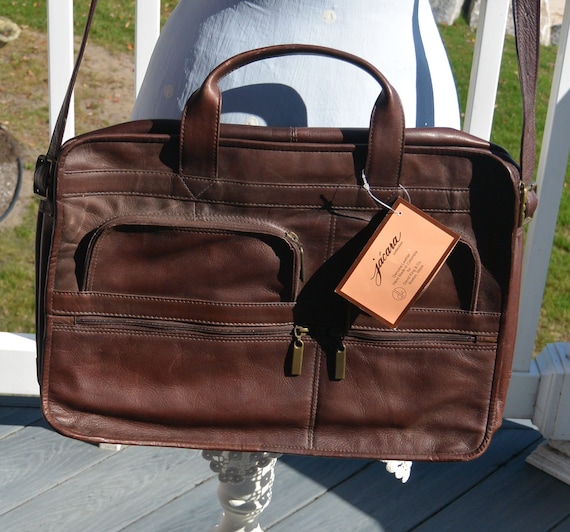 SALE Briefcase Genuine Leather UNUSED david King Co Jacara