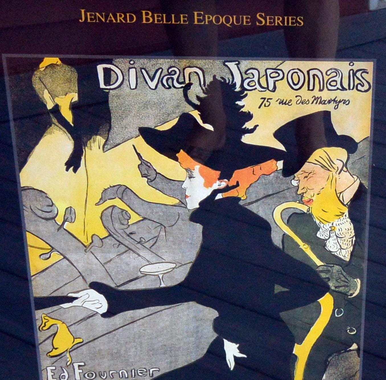 Toulouse Lautrec Lithograph: Divan Japonais Framed, Limited Ed