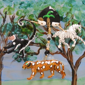 Lunch at the Ritz Brooch - Hand Signed, African Safari, Swarovski Crystals, Great Gift- Vintage - Very Rare, Fabulous!
