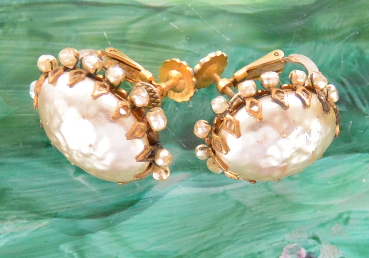 Miriam haskell earrings - Etsy 日本 